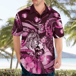 Personalised Maori Romantic Valentine Hawaiian Shirt The Hongi Kiss Pink Galaxy DT05