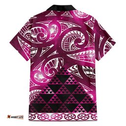 Matariki New Zealand Hawaiian Shirt NZ Niho Taniwha Maori New Year Pink Galaxy LT14