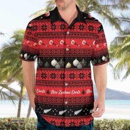 New Zealand Darts Christmas Hawaiian Shirt Merry Xmas Aotearoa Maori Red LT14