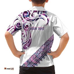 Mawhero Paua shell Kowhaiwhai Taniko Personalised Hawaiian Shirt Turtle Tattoo Maori Tribal Style LT9