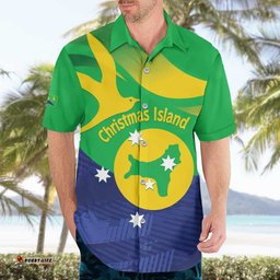 Personalised Australia Christmas Island Hawaiian Shirt Wilayah Pulau Krismas Flag Color LT14