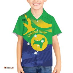 Personalised Australia Christmas Island Hawaiian Shirt Wilayah Pulau Krismas Flag Color LT14