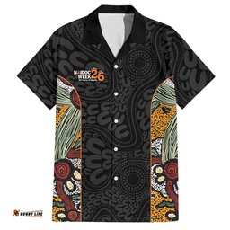 Personalised NAIDOC Deadly 50 Years Hawaiian Shirt Minimalist Aboriginal Art LT9