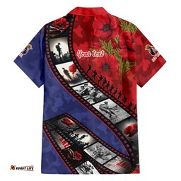 Personalised ANZAC Spirit 1915-2026 Filmstrip Tribute Hawaiian Shirt Lest We Forget 25 April LT9