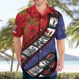 Personalised ANZAC Spirit 1915-2026 Filmstrip Tribute Hawaiian Shirt Lest We Forget 25 April LT9