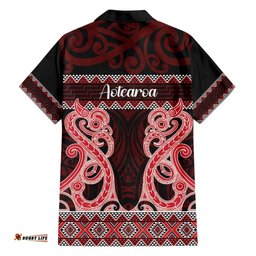 Kia Ora New Zealand Hawaiian Shirt Maori Language Week Whero Taniko Motif LT14