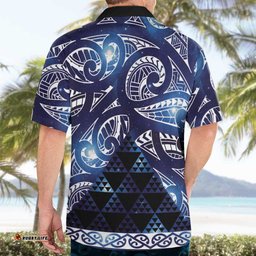 Matariki New Zealand Hawaiian Shirt NZ Niho Taniwha Maori New Year Blue Galaxy LT14