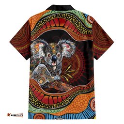 Indigenous Koala Australia Hawaiian Shirt Australian Aboriginal Art Proud LT14