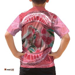 Indigenous Pink Galah Australia Hawaiian Shirt Australian Hakea Aboriginal Art Proud LT14