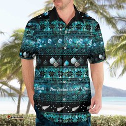 New Zealand Darts Christmas Hawaiian Shirt Merry Xmas Aotearoa Maori Paua Shell LT14