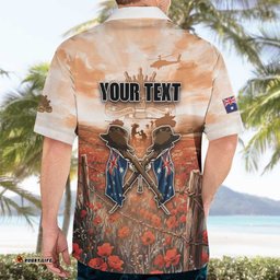 Personalised ANZAC Day Hawaiian Shirt Commemorative Soldier Tribute DT05