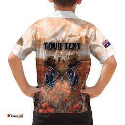 Personalised ANZAC Day Hawaiian Shirt Commemorative Soldier Tribute DT05