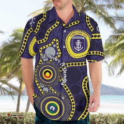 Dockers NAIDOC Week 2026 Personalised Hawaiian Shirt 50 Years of Deadly Aboriginal Art LT14