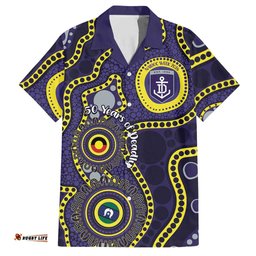 Dockers NAIDOC Week 2026 Personalised Hawaiian Shirt 50 Years of Deadly Aboriginal Art LT14