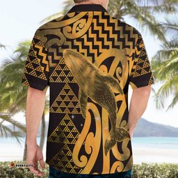 Humpback Whale Matariki New Zealand Hawaiian Shirt NZ Maori Paikea Poutama Luxury Gold LT14