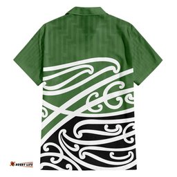 Green Fern New Zealand Kowhai Ngutukak Hawaiian Shirt LT9