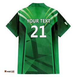 Pakistan Cricket Custom Hawaiian Shirt The Green Shirts with Sporty Pattern LT9