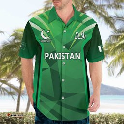 Pakistan Cricket Custom Hawaiian Shirt The Green Shirts with Sporty Pattern LT9