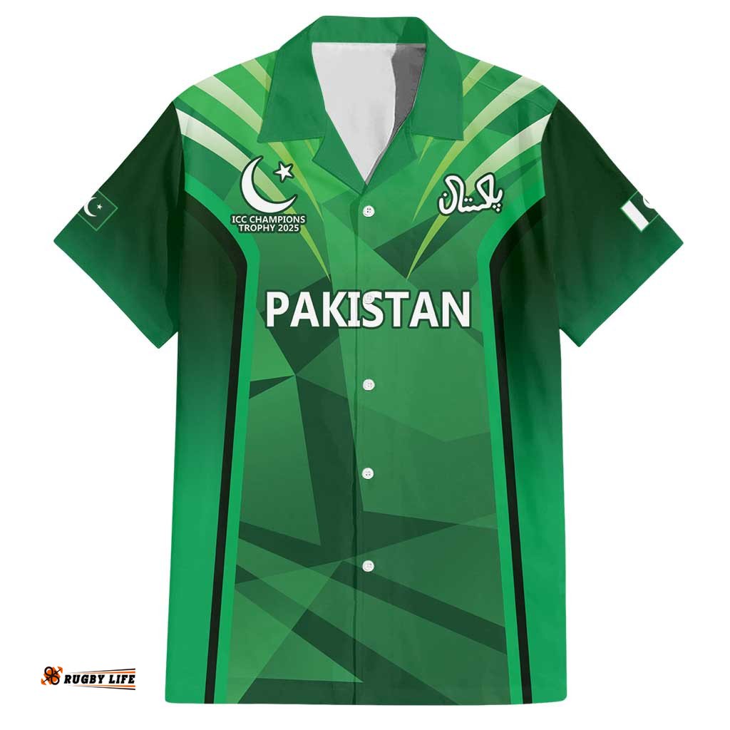 Pakistan Cricket Custom Hawaiian Shirt The Green Shirts with Sporty Pattern LT9