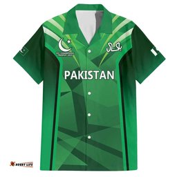 Pakistan Cricket Custom Hawaiian Shirt The Green Shirts with Sporty Pattern LT9