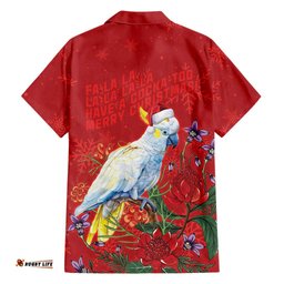 Merry Cocka-mas Hawaiian Shirt Australia Christmas Red Art LT9