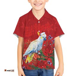 Merry Cocka-mas Hawaiian Shirt Australia Christmas Red Art LT9