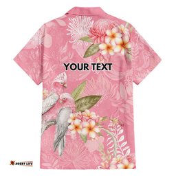 Personalised Galah Cockatoo Fighting in Pink Hawaiian Shirt Australian Breast Cancer Spirit LT9