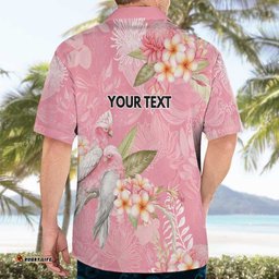 Personalised Galah Cockatoo Fighting in Pink Hawaiian Shirt Australian Breast Cancer Spirit LT9