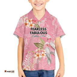 Personalised Galah Cockatoo Fighting in Pink Hawaiian Shirt Australian Breast Cancer Spirit LT9