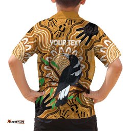 Personalised Australia Magpie NAIDOC Week 2026 Hawaiian Shirt 50 Years of Deadly Aboriginal Art LT14