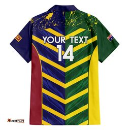 Custom Sri Lanka And Australia Cricket Hawaiian Shirt 2025 The Lions Baggy Greens Together LT14
