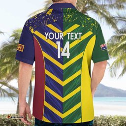 Custom Sri Lanka And Australia Cricket Hawaiian Shirt 2025 The Lions Baggy Greens Together LT14