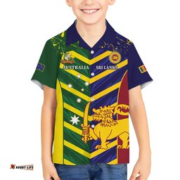 Custom Sri Lanka And Australia Cricket Hawaiian Shirt 2025 The Lions Baggy Greens Together LT14