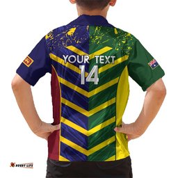 Custom Sri Lanka And Australia Cricket Hawaiian Shirt 2025 The Lions Baggy Greens Together LT14