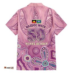 NAIDOC Week - 50 Years Deadly Hawaiian Shirt Pastel Wings LT7