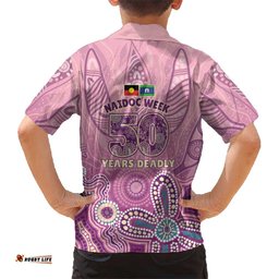NAIDOC Week - 50 Years Deadly Hawaiian Shirt Pastel Wings LT7