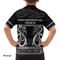 Kia Ora New Zealand Hawaiian Shirt Maori Language Week Pango Taniko Motif LT14