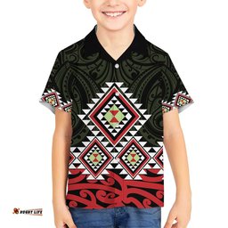 Kia Ora Aotearoa Hawaiian Shirt 2025 Pasifika Maori Taniko Motifs LT14
