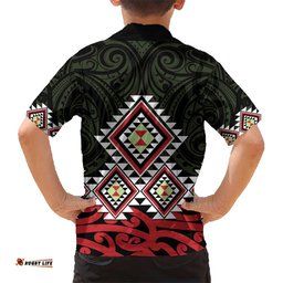Kia Ora Aotearoa Hawaiian Shirt 2025 Pasifika Maori Taniko Motifs LT14