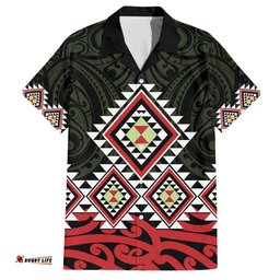 Kia Ora Aotearoa Hawaiian Shirt 2025 Pasifika Maori Taniko Motifs LT14