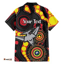 Essendon Bombers NAIDOC Week 2026 Personalised Hawaiian Shirt 50 Years of Deadly Aboriginal Art LT14