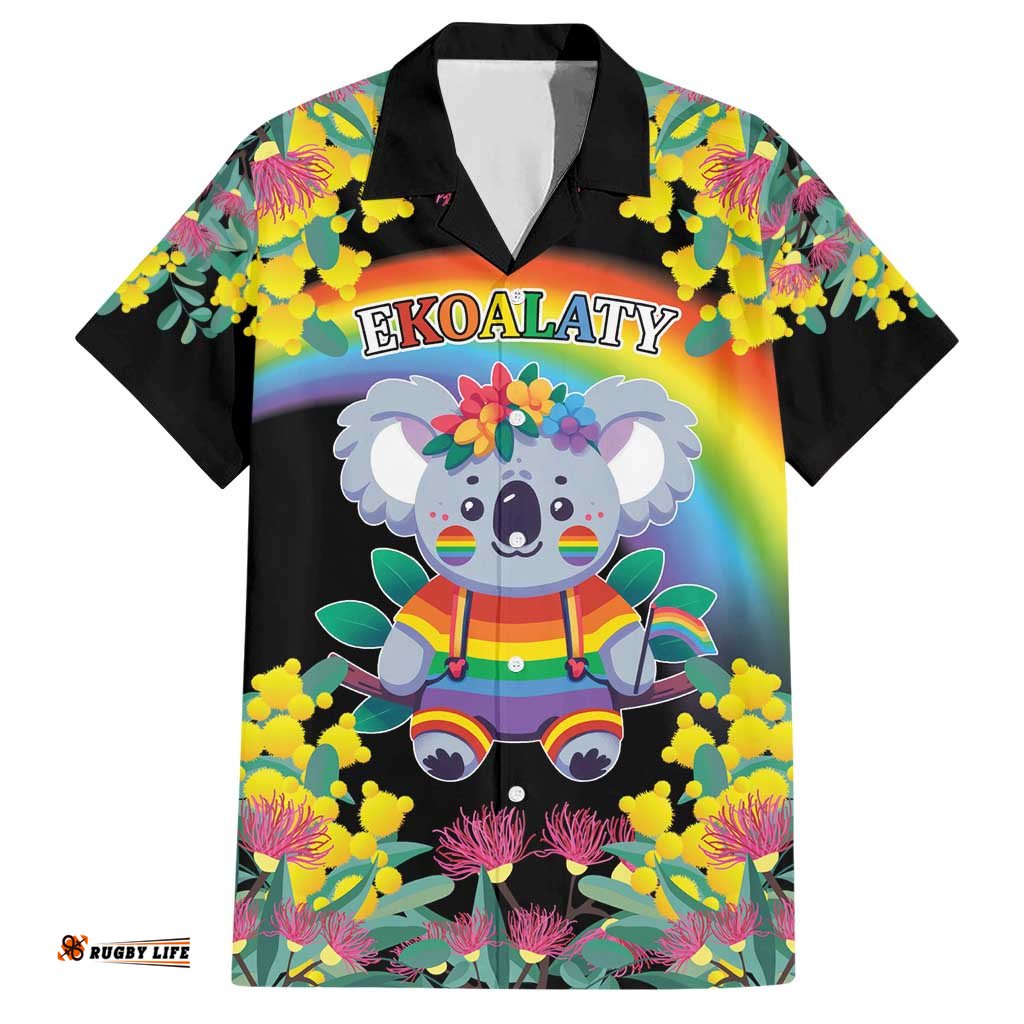 LGBTQ Koala Gay Hawaiian Shirt Aussie Koala Bear Ekoalaty LT9