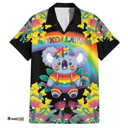 LGBTQ Koala Gay Hawaiian Shirt Aussie Koala Bear Ekoalaty LT9