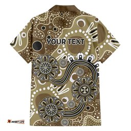 Personalised NAIDOC Week 50 Years Deadly Always Hawaiian Shirt Brown Aboriginal Artwork Dot Painting LT9