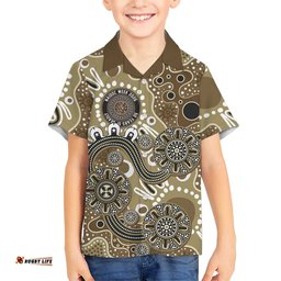 Personalised NAIDOC Week 50 Years Deadly Always Hawaiian Shirt Brown Aboriginal Artwork Dot Painting LT9