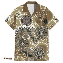 Personalised NAIDOC Week 50 Years Deadly Always Hawaiian Shirt Brown Aboriginal Artwork Dot Painting LT9