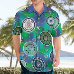 NAIDOC 50 Years of Deadly Hawaiian Shirt Sea Turtle Aboriginal Dot Art LT19