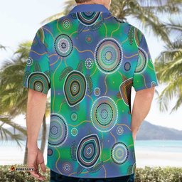 NAIDOC 50 Years of Deadly Hawaiian Shirt Sea Turtle Aboriginal Dot Art LT19
