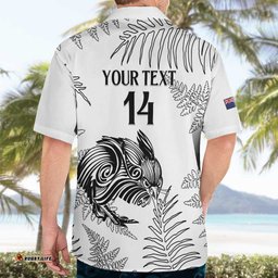 Custom New Zealand Kiwi Football Hawaiian Shirt Aotearoa Silver Fern LT14