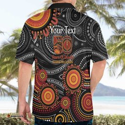 NAIDOC Week 50 Years Deadly Personalised Hawaiian Shirt Aboriginal Art LT14